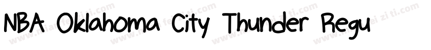 NBA Oklahoma City Thunder Regular字体转换